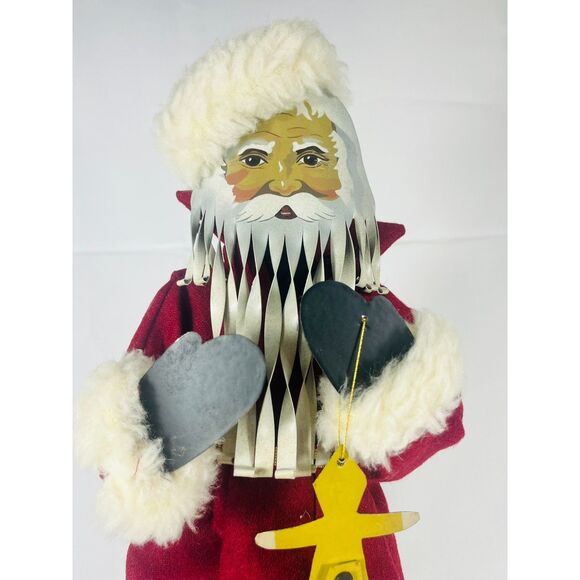 Vintage Metal Shadowdancer Santa Edna Young Signed 1987 - Picture 2 of 9